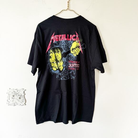 NEW Metallica And Justice For All Graphic Band Tee T Shirt M - Picture 2 of 5